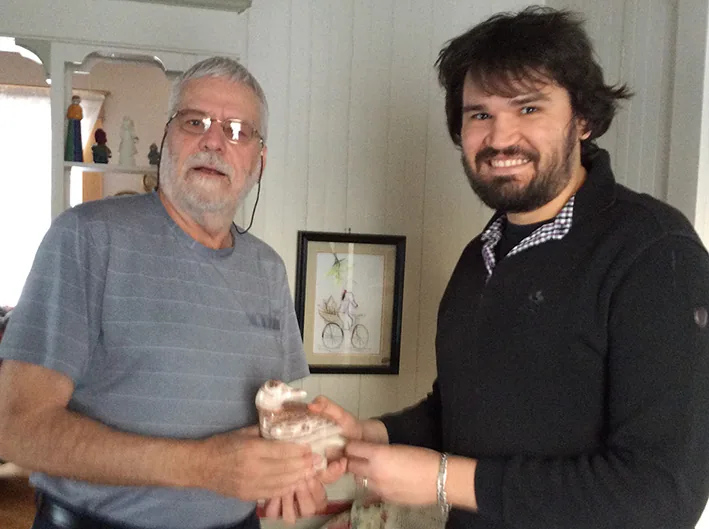 Pierre Poulin, personne gagnante du trophée de l'avicourse 2019-2020
